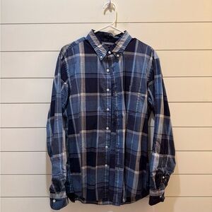 J.Crew Blue Plaid Shirt